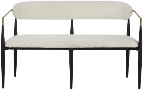 image:imageChristopher Knight Home Names Modern Metal Loveseat Living Room Boucle Fabric Upholstered Settee Curved Open Backrest 2Seater Sofa Cozy Couch for BedroomApartmentHome Office Black Gold Beige