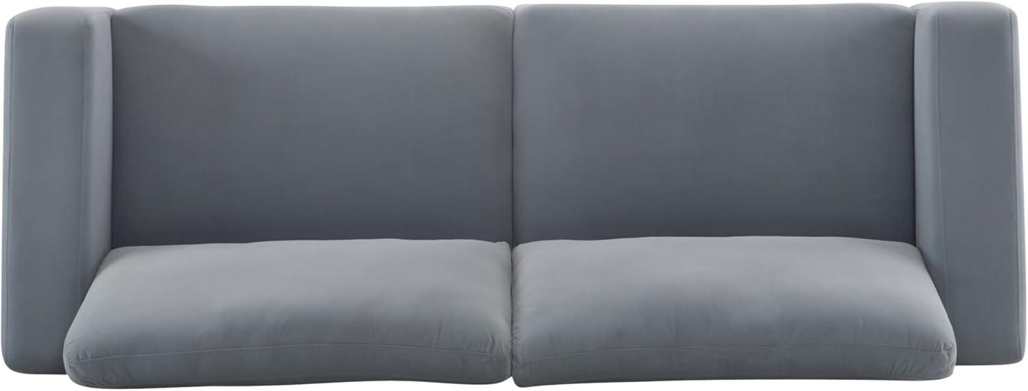image:imageChristopher Knight Home Paren 81 Modern Velvet Upholstered Loveseat Comfy Living Room Sofa Couch with Wooden Frame 2Seater Upholstered Sofa Cloud Couch Furniture for HotelApartment Light GreyLight Grey