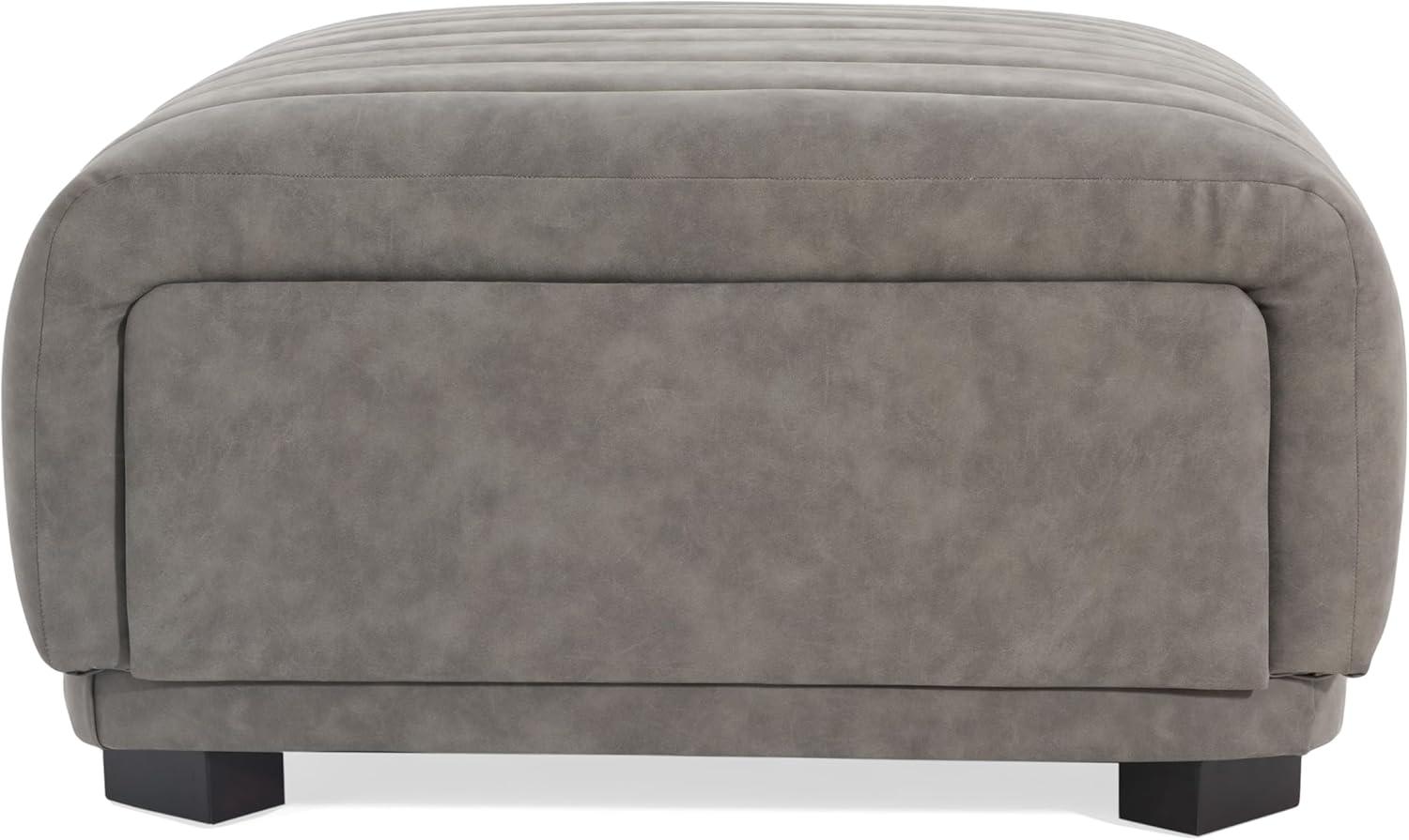 image:imageChristopher Knight Home Reyno Upholstered Ottoman with Storage for Living Room Faux Leather Storage Ottoman Foot Rest with Side Drawers Modern Square Coffee Table with Wooden Frame Grey