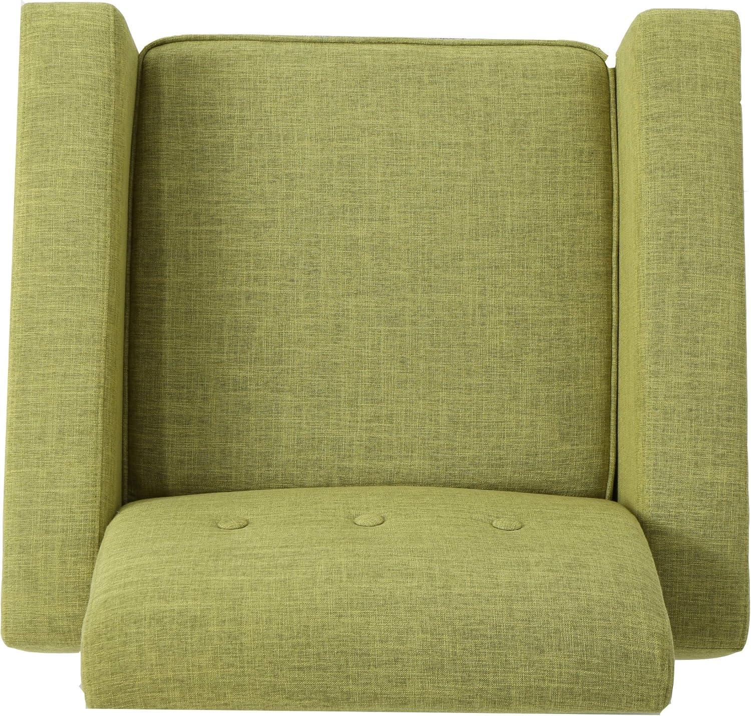 image:imageChristopher Knight Home Sawyer MidCentury Modern Fabric Club Chair Muted Green Natural