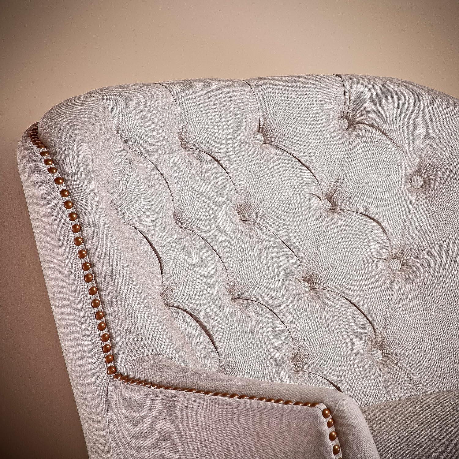 image:imageChristopher Knight Home Tafton Fabric Club Chair Light BlueWhite