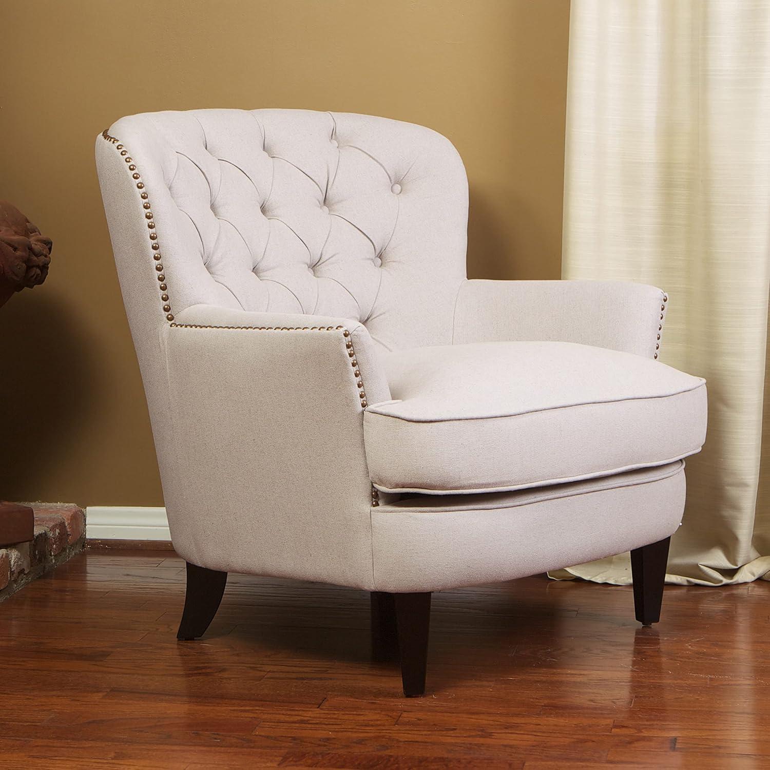 image:imageChristopher Knight Home Tafton Fabric Club Chair Light BlueWhite