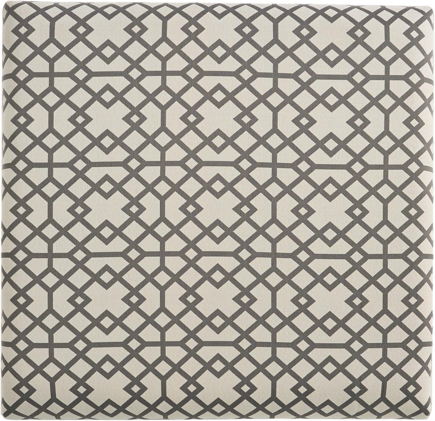 image:imageChristopher Knight Home Tempe Fabric Storage Ottoman Grey Geometric Patterned