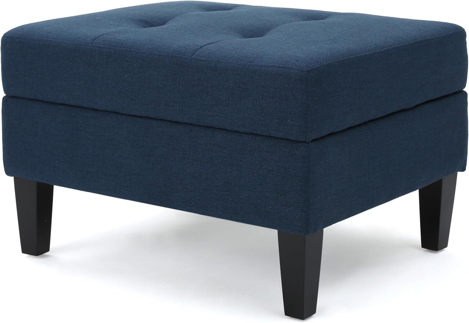 image:imageChristopher Knight Home Zahra Fabric Storage Ottoman Dark Blue