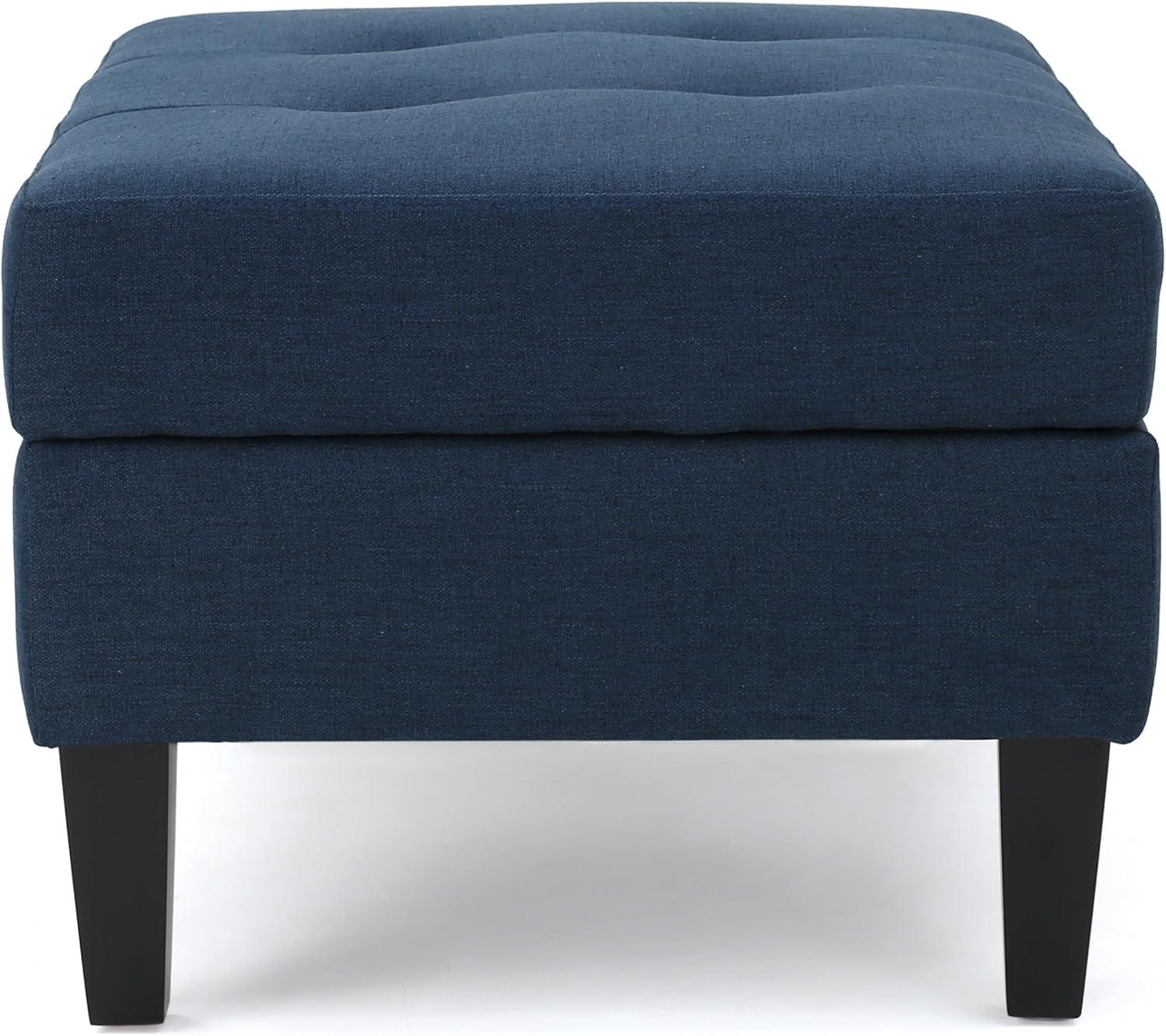 image:imageChristopher Knight Home Zahra Fabric Storage Ottoman Dark Blue