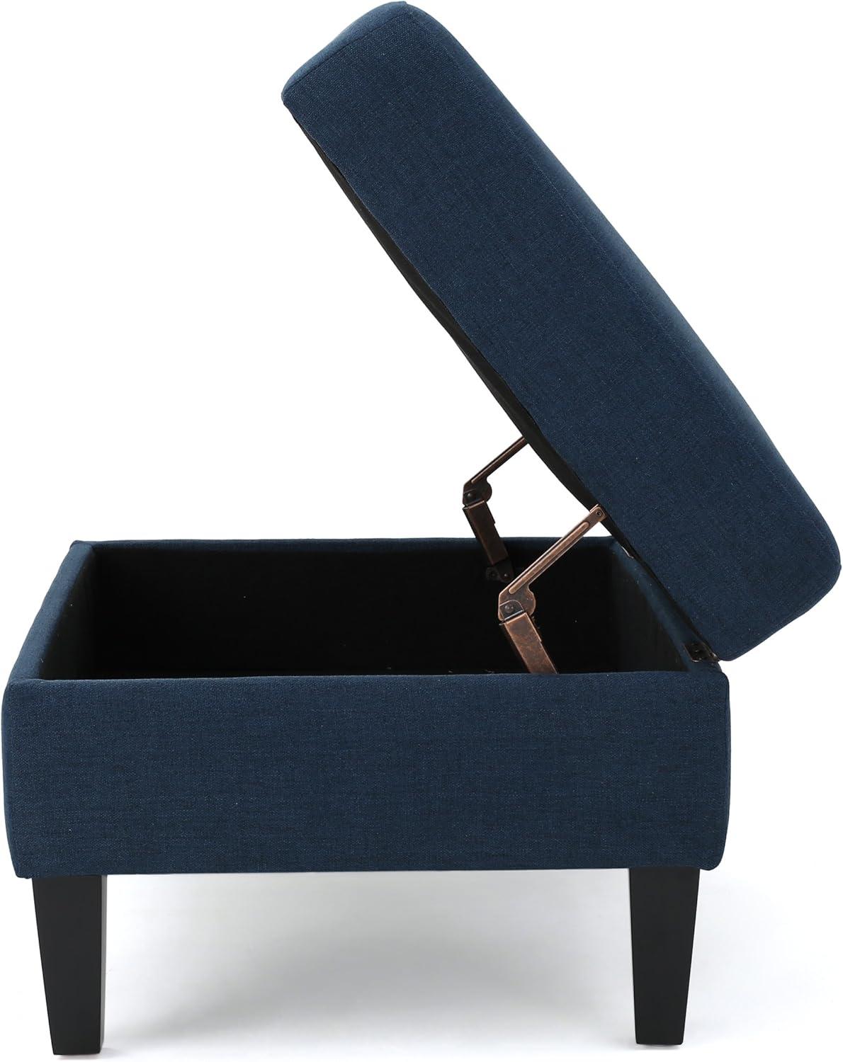 image:imageChristopher Knight Home Zahra Fabric Storage Ottoman Dark Blue