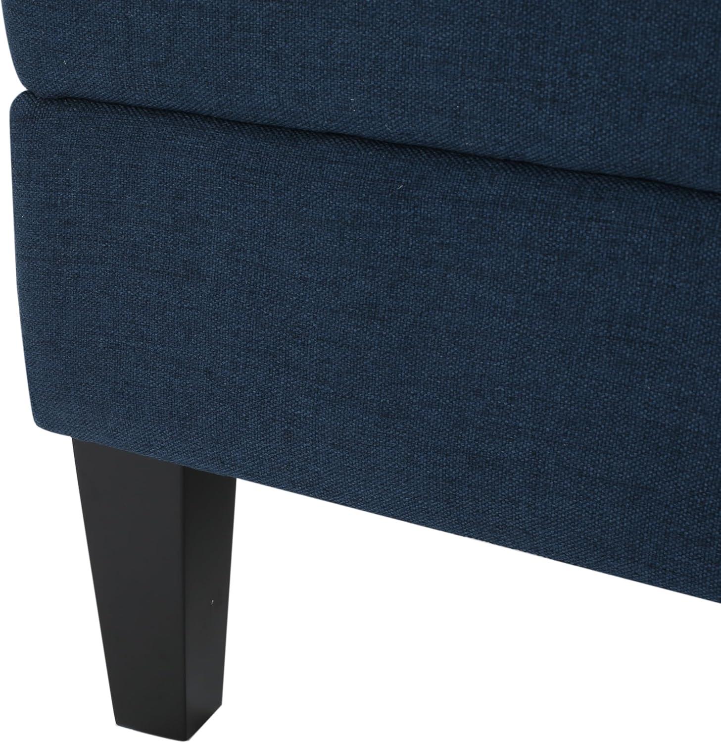 image:imageChristopher Knight Home Zahra Fabric Storage Ottoman Dark Blue
