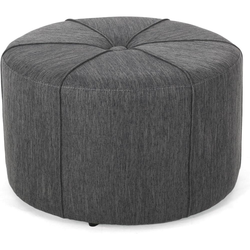 image:imageChristopher Knight Home Birdsong Upholstered Round Ottoman Charcoal
