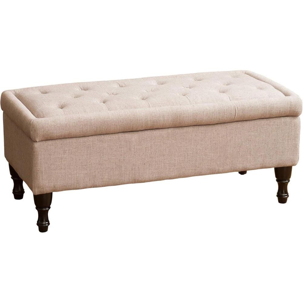 image:imageChristopher Knight Home Chantelle Fabric Storage Ottoman Mixed Grey