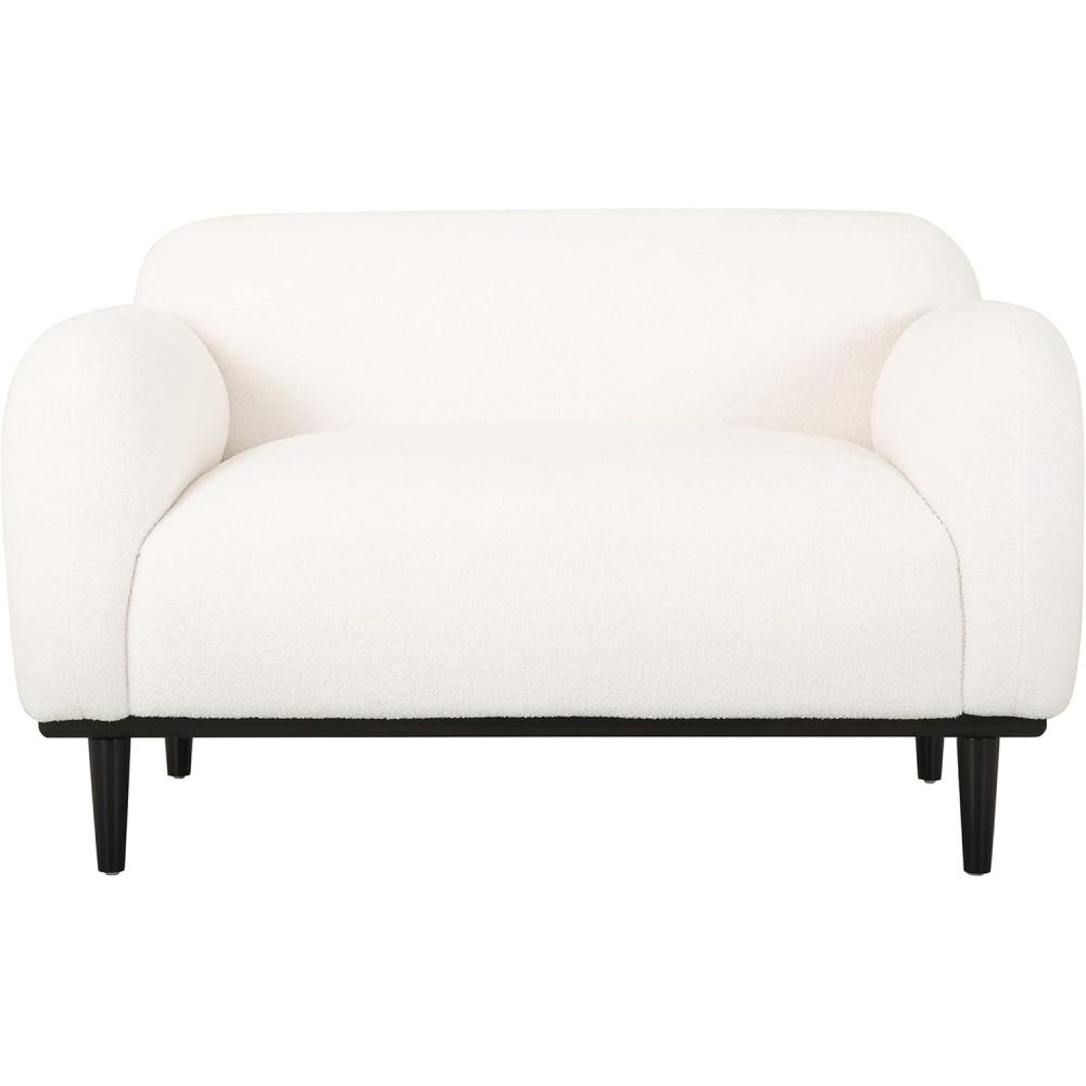 image:imageChristopher Knight Home Chaparral Loveseat  Boucle Fabric  WhiteMatte Black