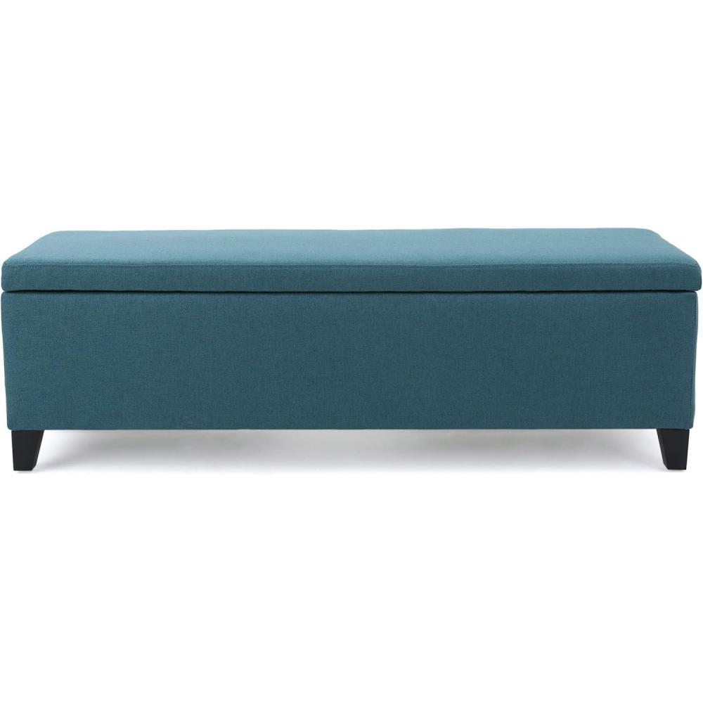 image:imageChristopher Knight Home Cleo Fabric Storage Ottoman Dark Teal