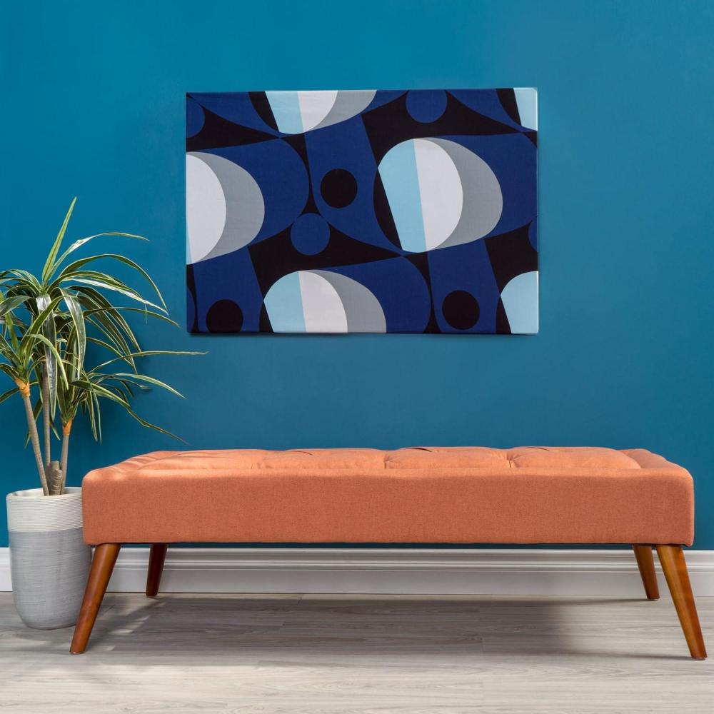 image:imageChristopher Knight Home Dilwyn Fabric Tuft Top Ottoman Orange