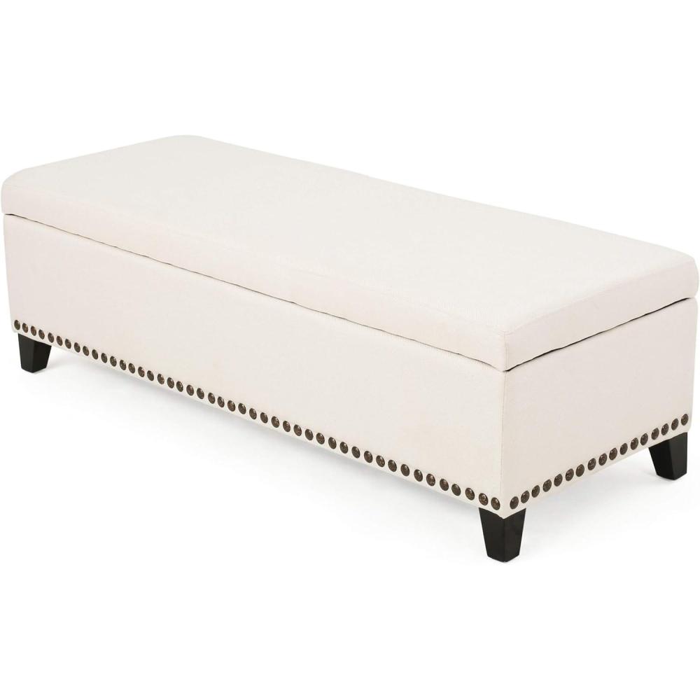 image:imageChristopher Knight Home Isra Fabric Ottoman Beige