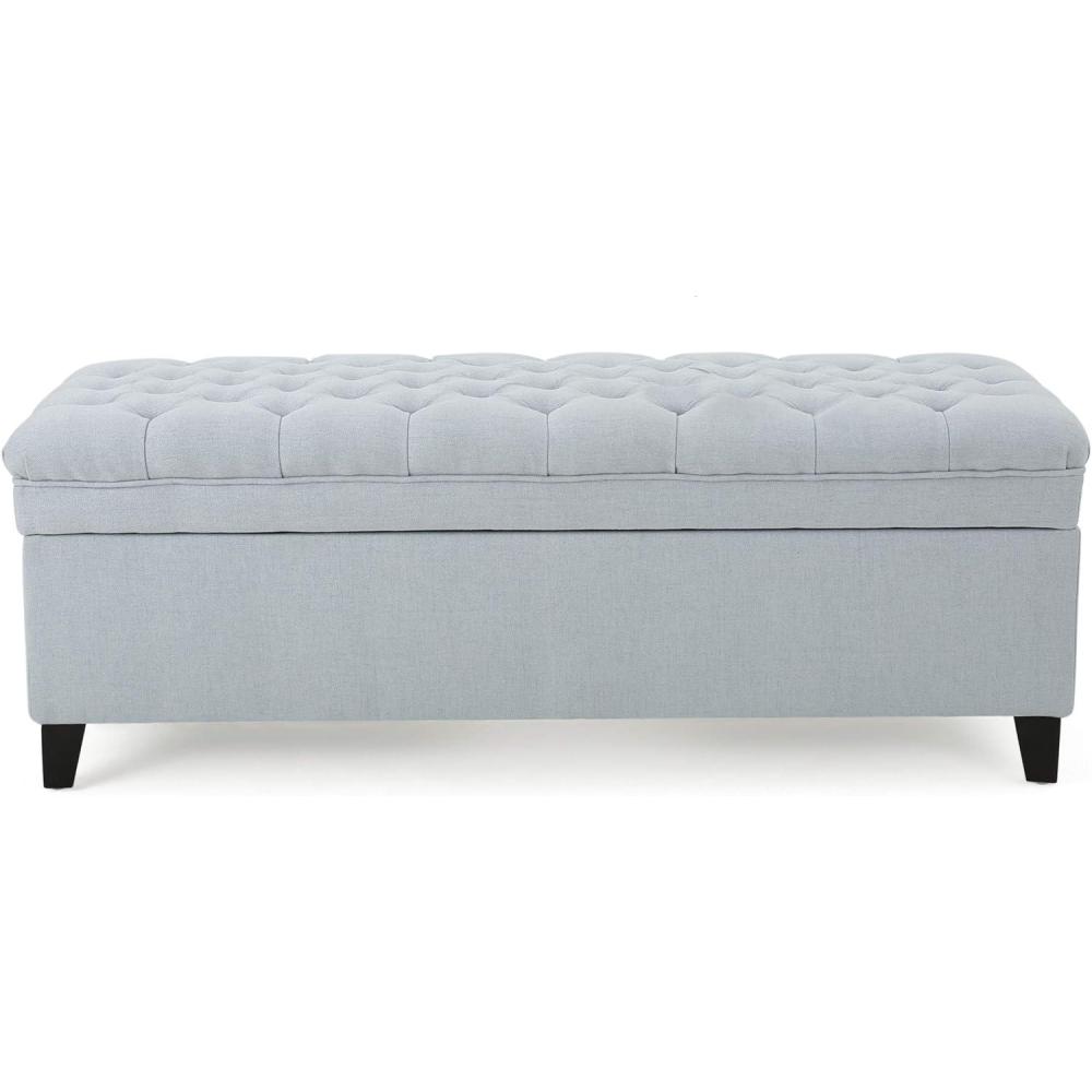 image:imageChristopher Knight Home Juliana Fabric Storage Ottoman Light Sky