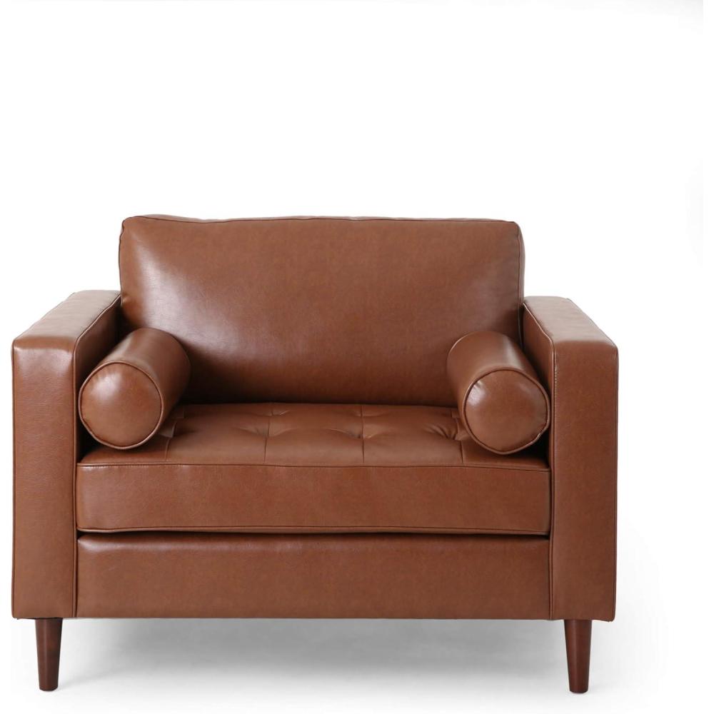 image:imageChristopher Knight Home Malinta Club Chair Midnight  EspressoCognac Brown  Espresso