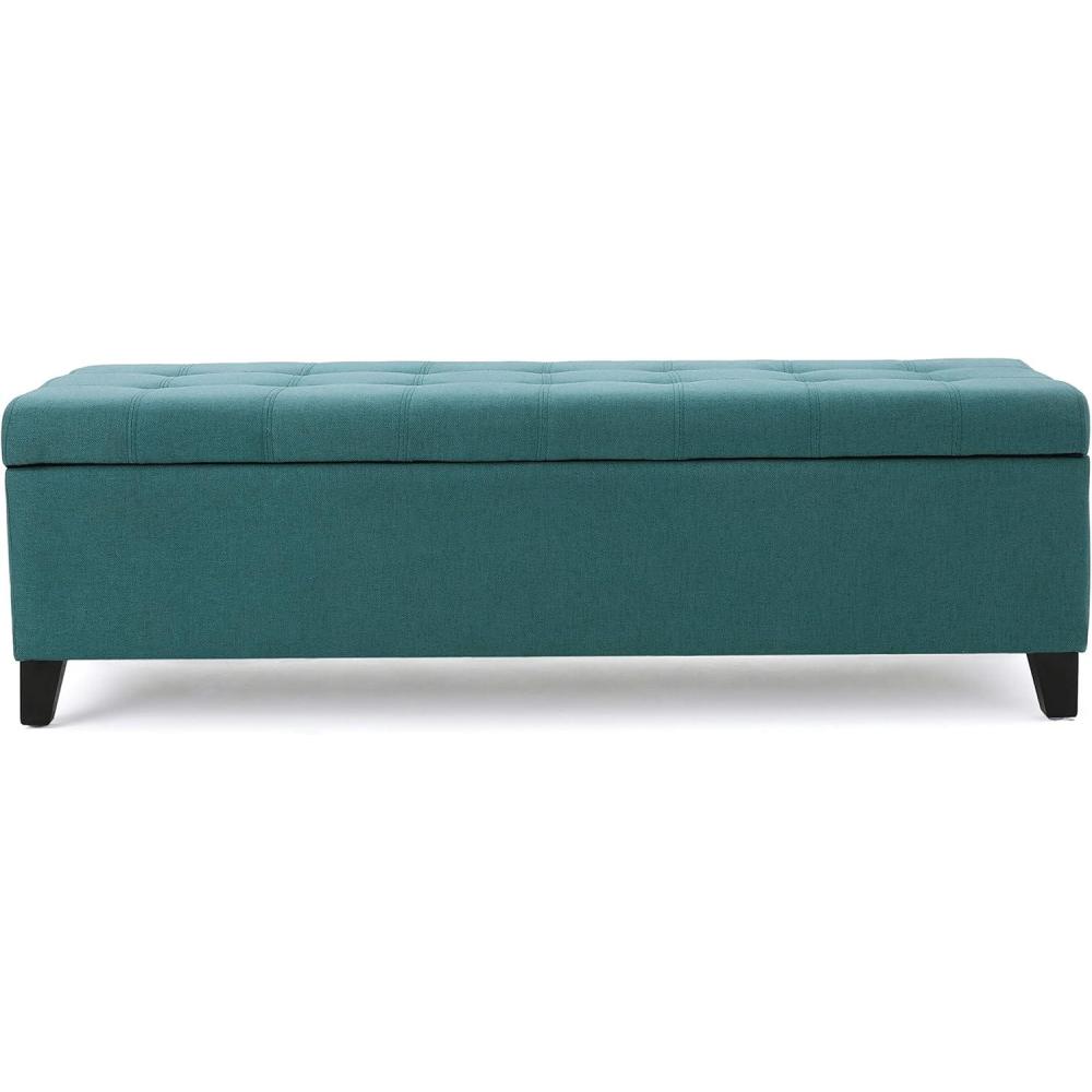image:imageChristopher Knight Home Mission Fabric Storage Ottoman Dark Blue 1875 x 5050 x 1600 inchesDark Teal fabric