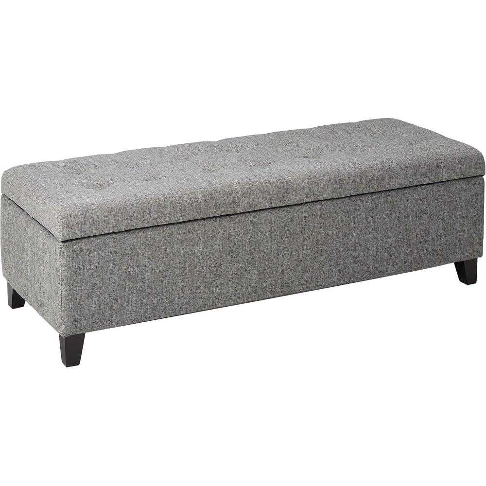 image:imageChristopher Knight Home Mission Fabric Storage Ottoman Dark Blue 1875 x 5050 x 1600 inchesGrey fabric