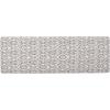 Cassie Boho Fabric Bench, Black Print(Black Print)