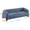 Christopher Knight Home Almab 82 Inches Sofa Couch, Cozy Boucle Upholstered 3-Seater Sofa, Wood Frame Couch, Comfy Couches for Living Room and Office, Modern Sofa, Lounge Seating, Navy Blue(Navy Blue)