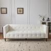 Christopher Knight Home Almab 82 Inches Sofa Couch, Cozy Couch Sofa, Boucle Upholstered 3-Seater Sofa, Wood Frame Couch, Comfy Couches for Living Room and Office, Modern Couch and Sofa, Beige