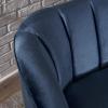 Christopher Knight Home Amaia Modern Velvet Club Chairs, 2-Pcs Set, Cobalt / Walnut