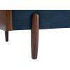 Christopher Knight Home Arboris Modern Fabric Upholstered Loveseat, Living Room Lounge Sofa with Back Pillows and Removable Cushions, Comfy Cloud Couch with Wooden Frame, Navy Blue+Light Walnut(Navy Blue)