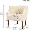 Christopher Knight Home Brandi Fabric Club Chair, Green(Beige)