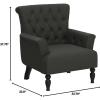 Christopher Knight Home Byrnes Fabric Club Chair, Dark Gray 33.5D x 33.75W x 37.25H in