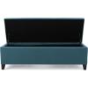 Christopher Knight Home Cleo Fabric Storage Ottoman, Dark Teal