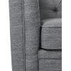 Christopher Knight Home Contemporary Tufted and Diamond Stitching Faux Leather Loveseat,Tub-Design 2-Seater Sofa,Removable Cushions,Birch Wood Legs,Square Arms,Dark Brown and Espresso(Grey)