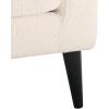 Christopher Knight Home Contemporary Tufted and Diamond Stitching Faux Leather Loveseat,Tub-Design 2-Seater Sofa,Removable Cushions,Birch Wood Legs,Square Arms,Dark Brown and Espresso(White)