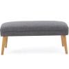 Christopher Knight Home Desdemona Fabric Ottoman, Light Grey 15.80”x 38.00”x 17 inch