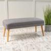 Christopher Knight Home Desdemona Fabric Ottoman, Light Grey 15.80”x 38.00”x 17 inch