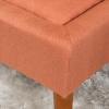 Christopher Knight Home Dilwyn Fabric Tuft Top Ottoman, Orange