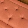 Christopher Knight Home Dilwyn Fabric Tuft Top Ottoman, Orange