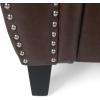 Christopher Knight Home Dowd Club Chair with Nailhead Trim – Faux Leather – Dark Brown(Dark Brown)