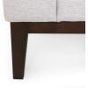 Christopher Knight Home Elliston Sofas, Beige + Dark Walnut(Light Gray + Dark Walnut)