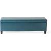 Christopher Knight Home Glouster PU Storage Ottoman, Teal 17. 50D x 51. 25W x 16. 25H