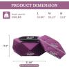 Christopher Knight Home Kiin Velvet Storage Ottoman, Medium Ottoman Foot Rest, Foot Stools Ottoman with Storage, Living Room Sofa Couch Extra Seat, Modern Coffee Table for Home Office, Purple(Purple)
