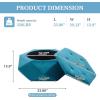 Christopher Knight Home Kiin Velvet Storage Ottoman, Medium Ottoman Foot Rest, Foot Stools Ottoman with Storage, Living Room Sofa Couch Extra Seat, Modern Coffee Table for Home Office, Purple(Blue)