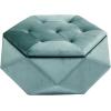 Christopher Knight Home Kiin Velvet Storage Ottoman, Medium Ottoman Foot Rest, Foot Stools Ottoman with Storage, Living Room Sofa Couch Extra Seat, Modern Coffee Table for Home Office, Purple(Green)