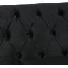 Christopher Knight Home Knouff Modern Glam Tufted Velvet 3 Seater Sofa(Black + Dark Brown)