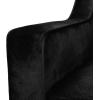 Christopher Knight Home Knouff Modern Glam Tufted Velvet 3 Seater Sofa(Black + Dark Brown)