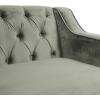 Christopher Knight Home Knouff Modern Glam Tufted Velvet 3 Seater Sofa(Gray + Dark Brown)