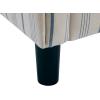 Christopher Knight Home Lixi Fabric Upholstered Accent Chair, Wooden Living Room Barrel Chair, Bedroom Comfy Reading Chair, Beige and Blue