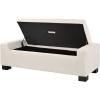 Christopher Knight Home Maddie Living Room Ottoman with Storage, Entryway Boucle Fabric Upholstered Storage Ottoman Bench, Rectangular Sofa Foot Stool, Bedroom End of Bed Bench, Shoe Organizer, Beige(Beige)