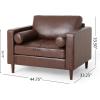 Christopher Knight Home Malinta Club Chair, Midnight + Espresso(Dark Brown + Espresso)