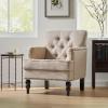 Christopher Knight Home Malone Fabric Club Chair, Wood, Dark Teal , 31.75D x 28W x 35H Inch(Beige)