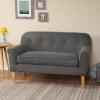 Christopher Knight Home Mariah Mid-Century Modern Loveseat, Grey(Loveseat)