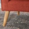 Christopher Knight Home Mariah Mid-Century Modern Loveseat, Muted Orange(Muted Orange)